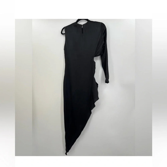 Revolve‎ Mother Of All Vesta Silk Cut Out Midi Dress in Black Sz M - Picture 3 of 6